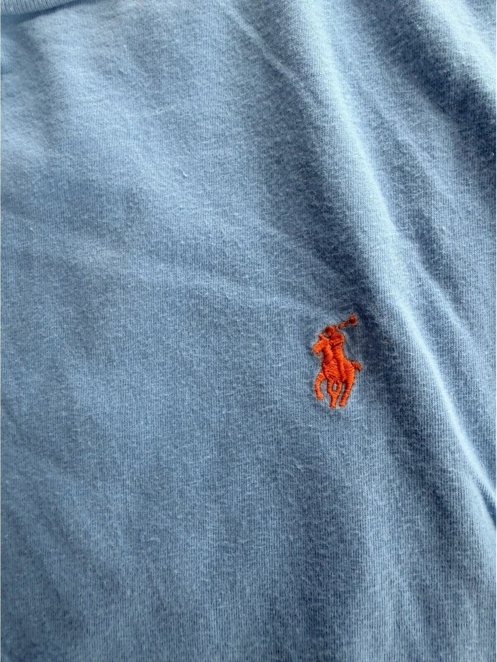 Polo Ralph Lauren Boys XL (18-20) Short Sleeve T-Shirt Light Blue 100% Cotton